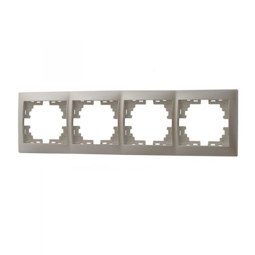 MIRA 701 3000 149 Рамка 4гор жемч/бел вст.с/у
