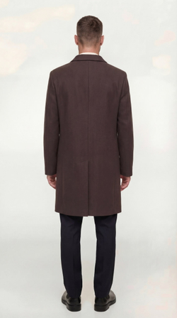 Мужское пальто (коричневое) С26