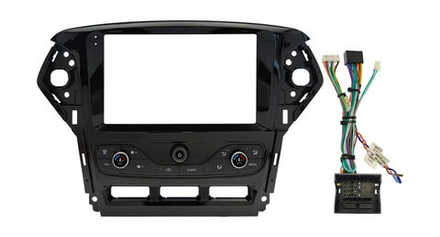 Переходная рамка магнитолы FORD MONDEO 2010-2015 9 дюймов (комплект с проводами)