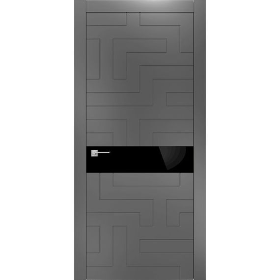 Фото звукоизоляционной двери Лабиринт серая эмаль 42 дб
