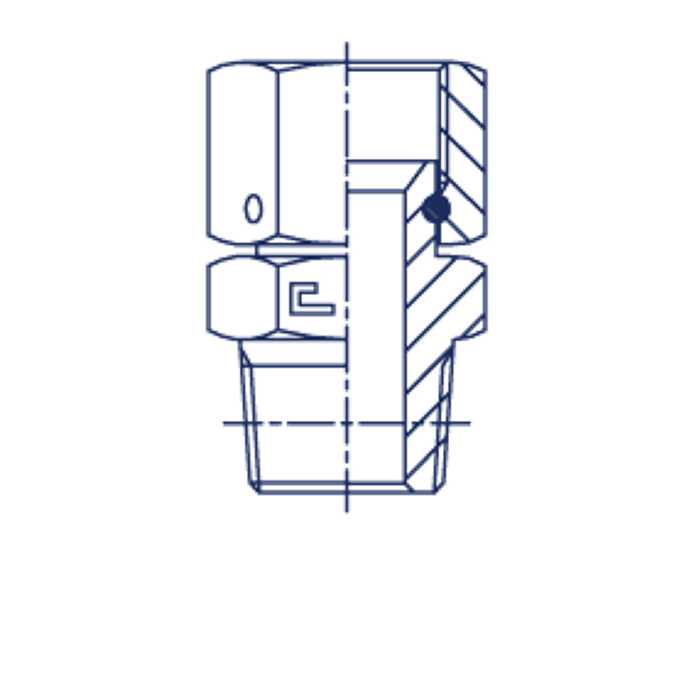 Штуцер FNC JIC 1.5/8" BSPT 1.1/4"