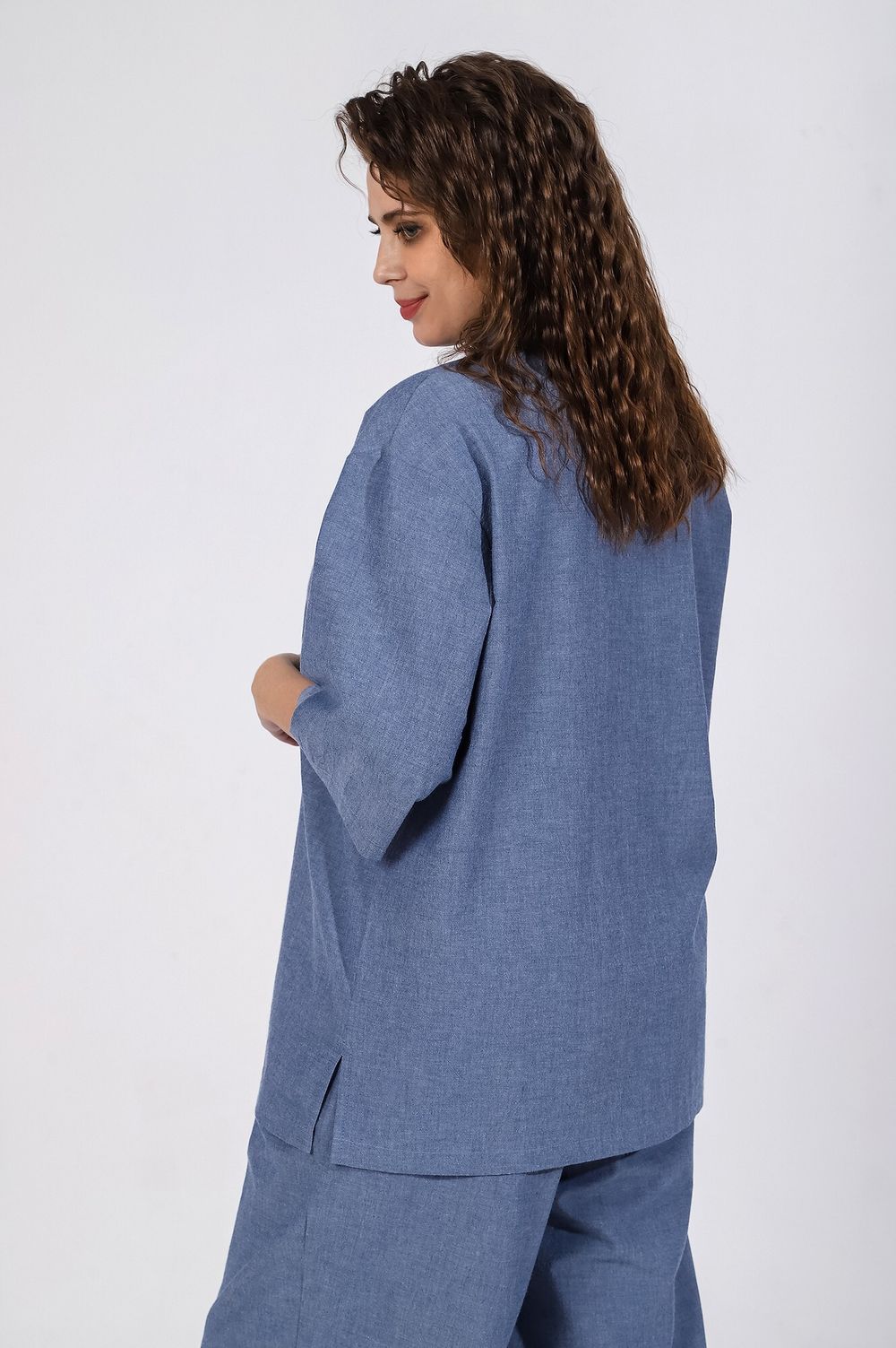 Блузка (рубашка) Тимьян-4 Виотекс СИНИЙ