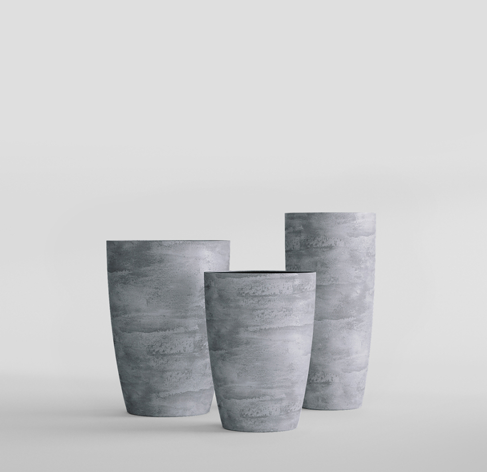 Кашпо, коллекция Concrete, форма CONUS