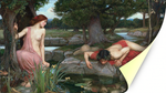 "Эхо и Нарцисс", Уотерхаус, Джон, картина для интерьера (репродукция) Настене.рф