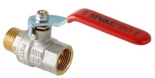 Кран шаровой Valtec Base 1/2" ВР/НР ручка-рычаг (арт. VT.215.N.04)