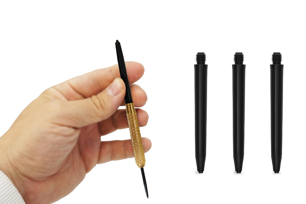 Комплект непрозрачных черных нейлоновых хвостовиков 48мм