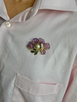 Брошь "цветок" витражная эмаль