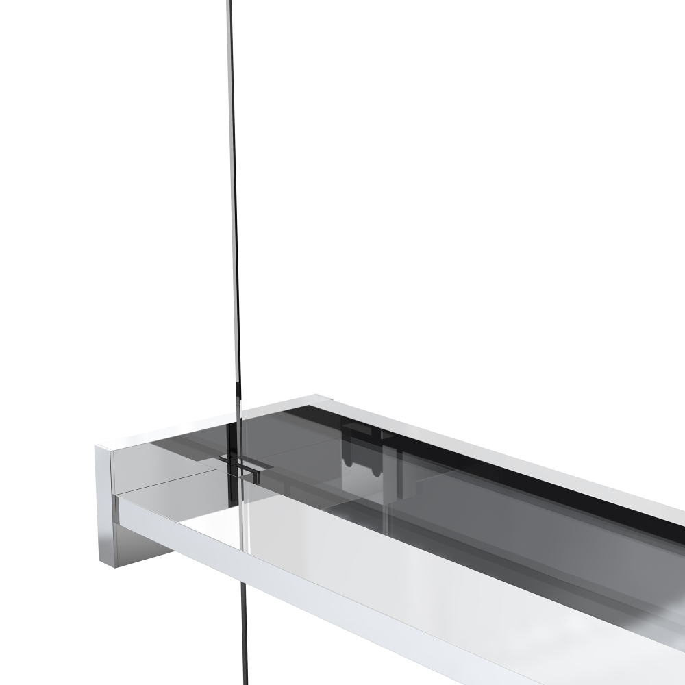 Душевая перегородка Walk-In VSW-1HR100MR, 1000*2000, хром, стекло зеркальное