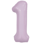 Шар фольгированный Цифра 1 101 см (Сиреневый)