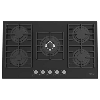 Газовая стеклянная варочная панель Korting HGG 9835 CTN