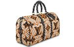 LOUIS VUITTON Crafty Keepall Bandouliere 45 Caramel/Cream