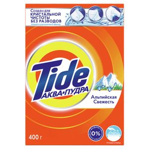 Порошок аква пудра Tide ручная стирка альпийская свежесть 400 гр/пач