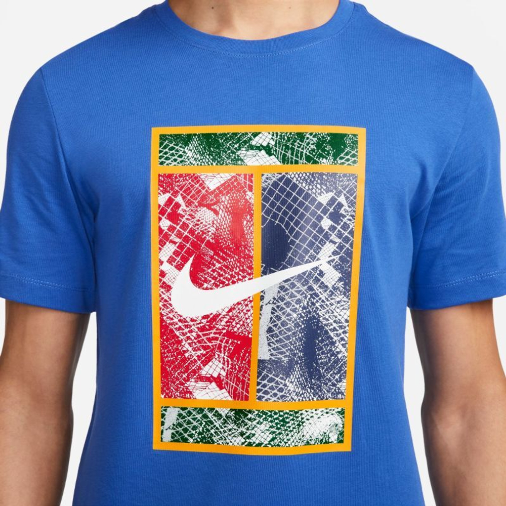 Футболка мужская теннисная Nike Court Tennis T-Shirt - game royal