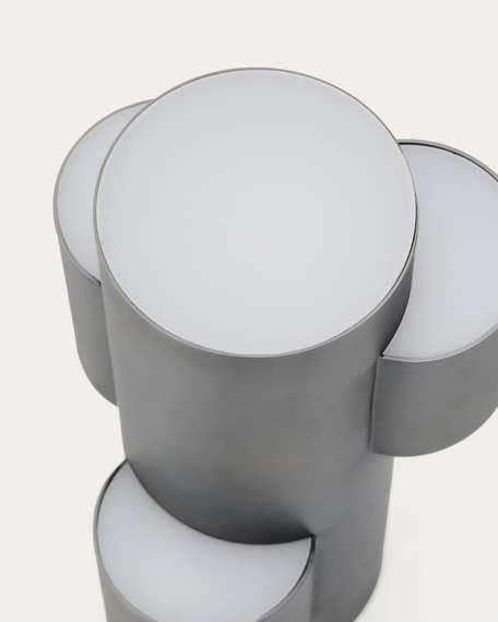 Переносная настольная лампа Adrina из темно-серого металла