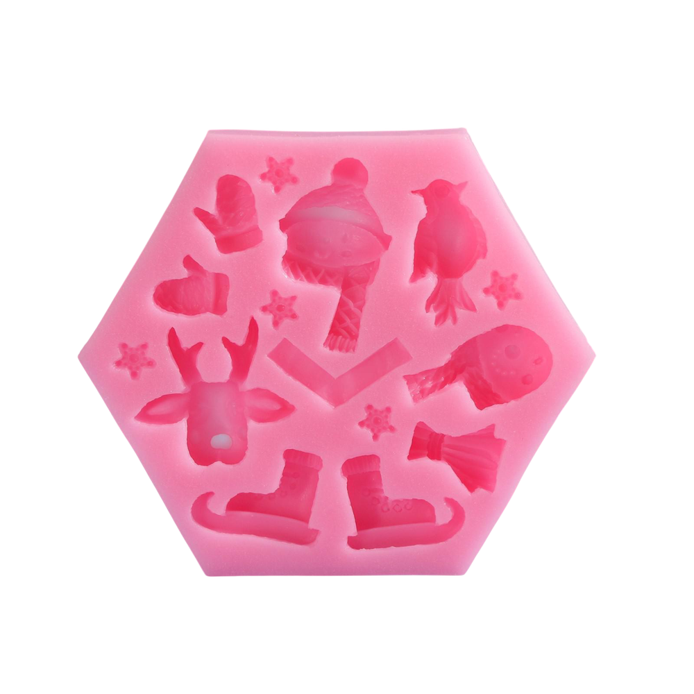 Молд «Новогодние забавы», 11,5×10×1,5 см, цвет МИКС