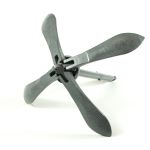 Якорь складной 3.5кг серый с якорной намоткой, толщина 8мм, длина 30м