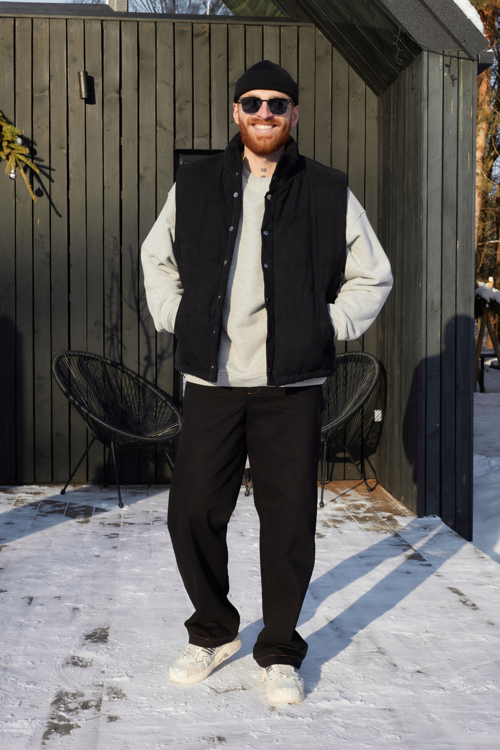 Брюки черные прямые "Black"