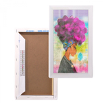 Алмазная мозаика Alingar, на подрамнике, с полным заполнением, (матов.) 20х30 см, 20 цветов, "Афро-красотка"