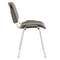 Стул для персонала и посетителей BRABIX "Iso CF-001", хромированный каркас, кожзам серый, 531426