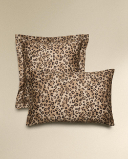 Zara Home - Наволочка из атласа с рисунком животных 50x75 см