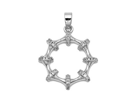 Подвеска "Fantasy" 23мм, со стразами