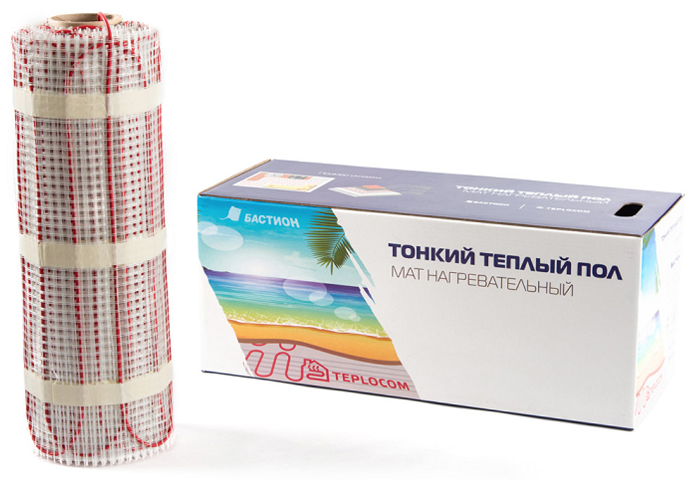 Мат нагревательный Бастион TEPLOCOM МНД-8,0-1280 Вт