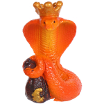 Фигурка новогодняя «Змейка в короне» 4*4*8 см, микс