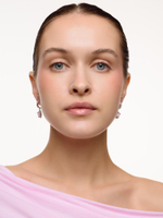 Серьги "Heart Pink Dimonds" Silver