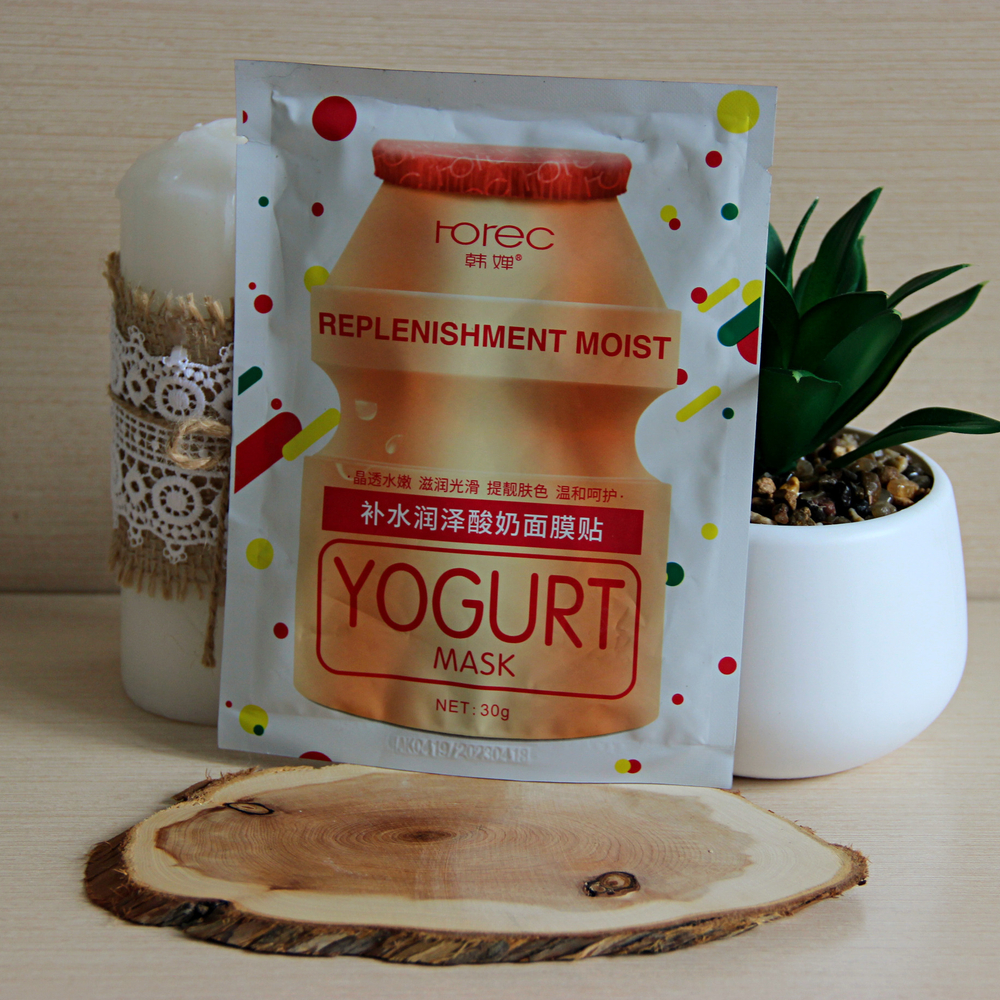 Тканевая йогуртовая маска