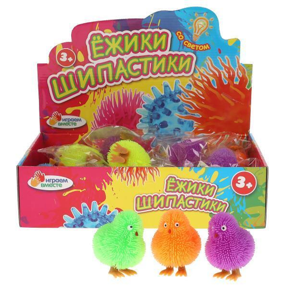 Мякиш Цыпленок, свет, 6 цв. в пакет 26578-JJ (Играем вместе)