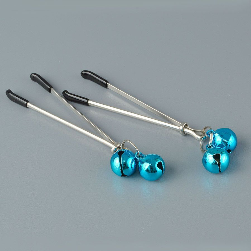 Зажимы на соски с колокольчиками на конце