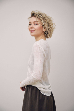 лонгслив VILEN wool молочный