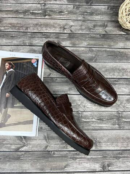 Лоферы Stefano Ricci кожа крокодила