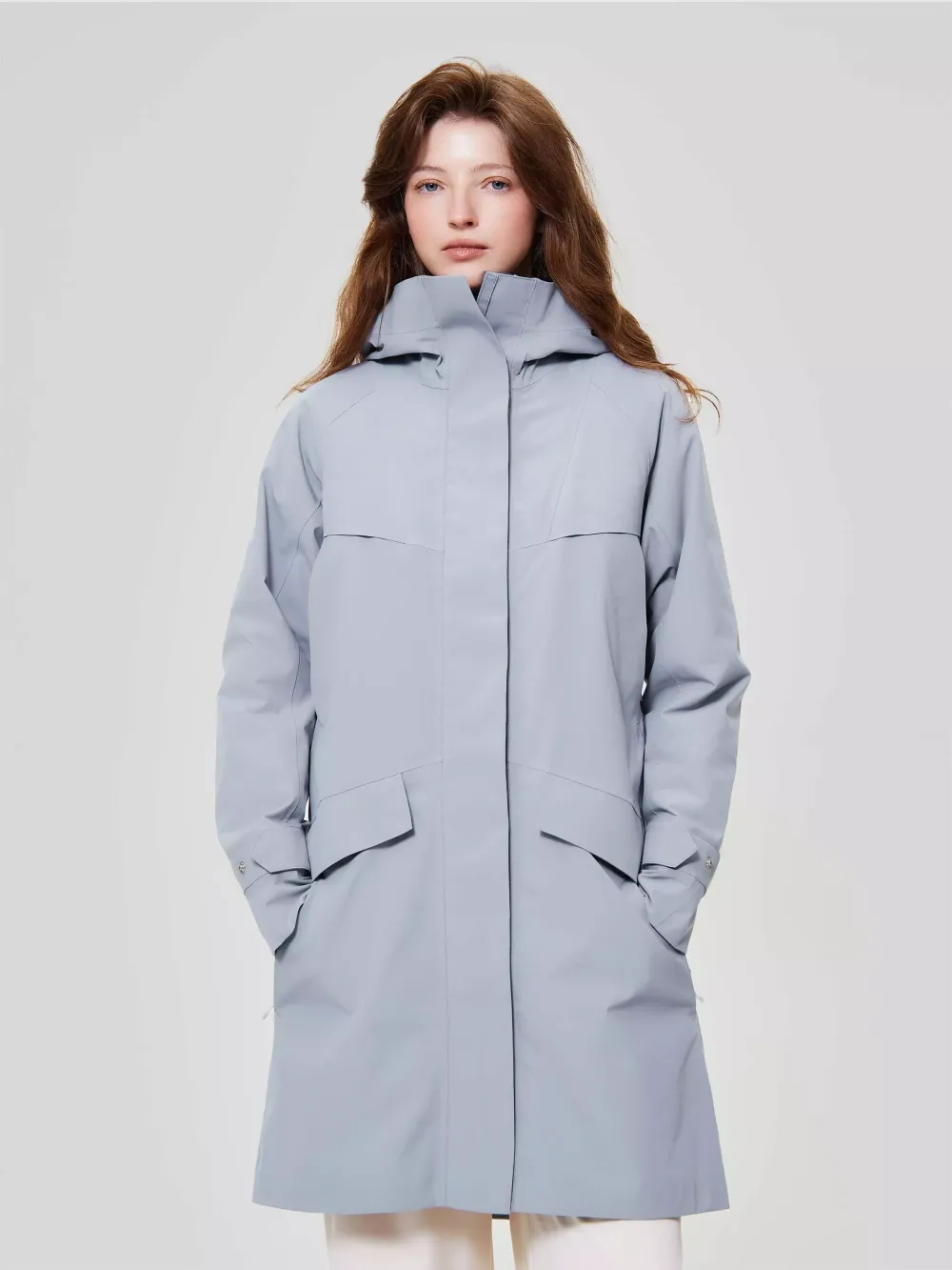 Парка женская ИША (ISHA) NORPPA голубая глина