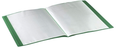 Папка с 30 вкладышами 0,5мм зеленая "STAFF"