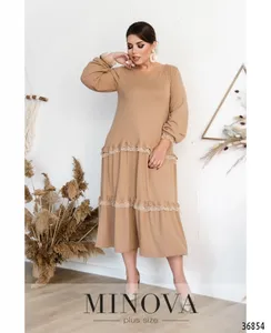 Платье 3130-В-бежевый Minova