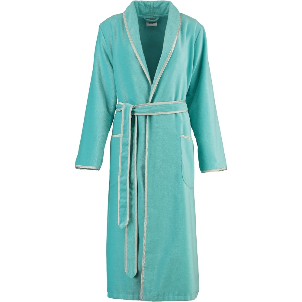 Халат велюровый Cawo 4321 бирюзовый Германия силует