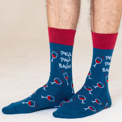 Носки St.Friday "Если есть на свете рай, то это же ред вайн"