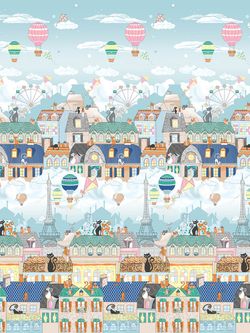 Простынь перкаль Сказка "Париж" 200x215 см