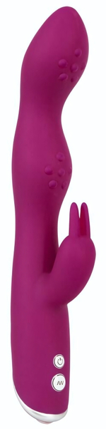 Фиолетовый вибратор A & G-Spot Rabbit Vibrator для стимуляции зон G и A - 23,6 см. (Цвет: фиолетовый)