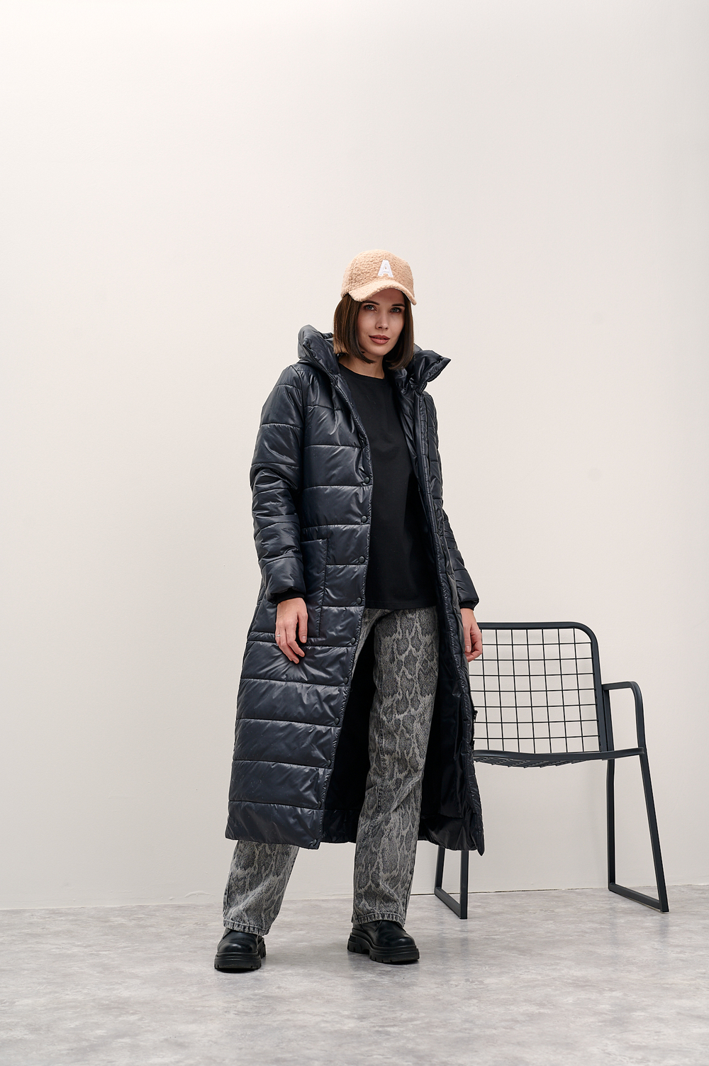 Пальто женское "Лара" черный