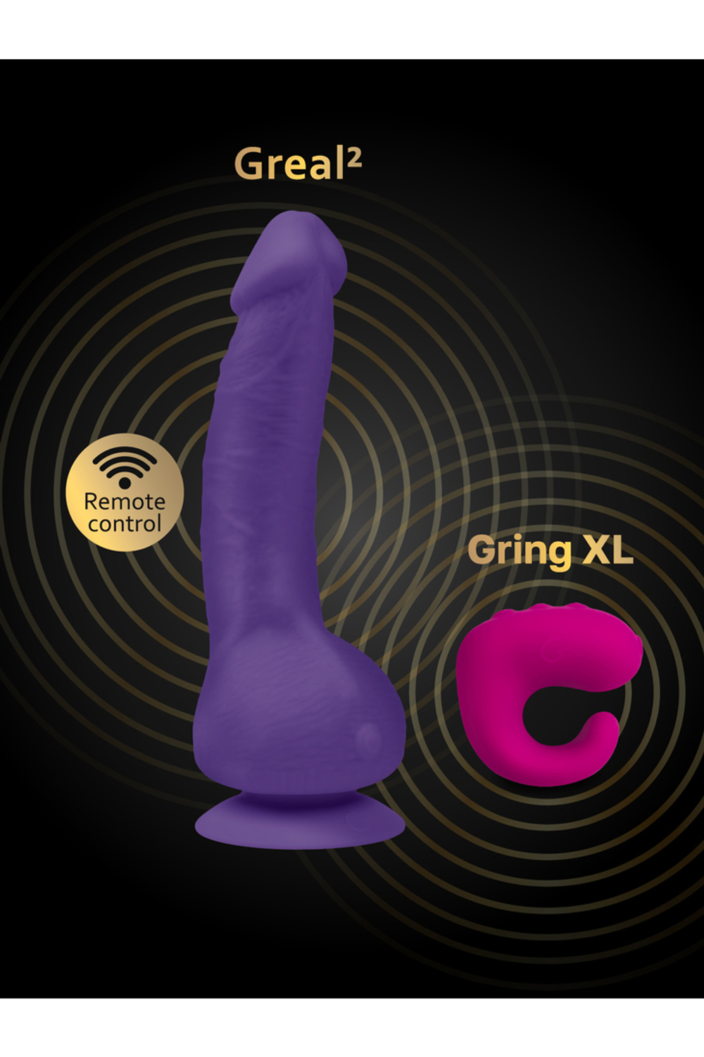 Gvibe Greal 2 - Реалистичный вибратор , 22х4 см