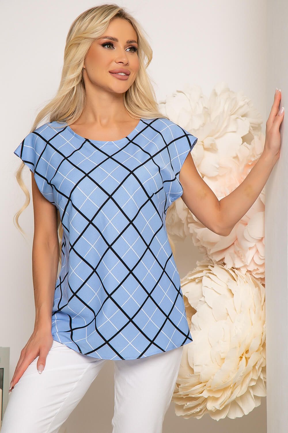 Блуза "Татьяна" (голубая) Б3840 LT Collection (Акция)