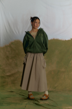 Худи Called a Garment Voyageur St Zip "Forest Green"