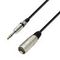 Adam Hall K3 BMV 0600 - кабель микрофонный XLR (M) - TRS 6.3 mm stereo, 0.31 мм2, 6 м, черный