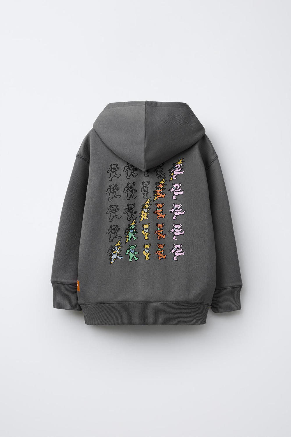 ZARA ТОЛСТОВКА С ПРИНТОМ «МЕРТВЫЕ И НОСОРОГИ» ©, СЕРЫЙ/СИНИЙ