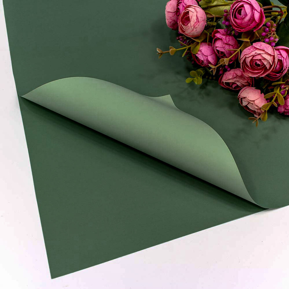 Пленка В листах 20 шт 60 х 60 см двухсторонняя (Зеленый, Серый)