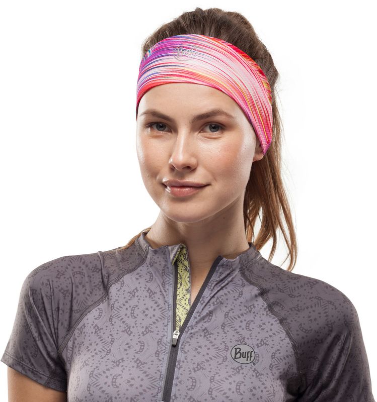 Повязка на голову спортивная Buff Headband CoolNet Shining Pink Фото 2