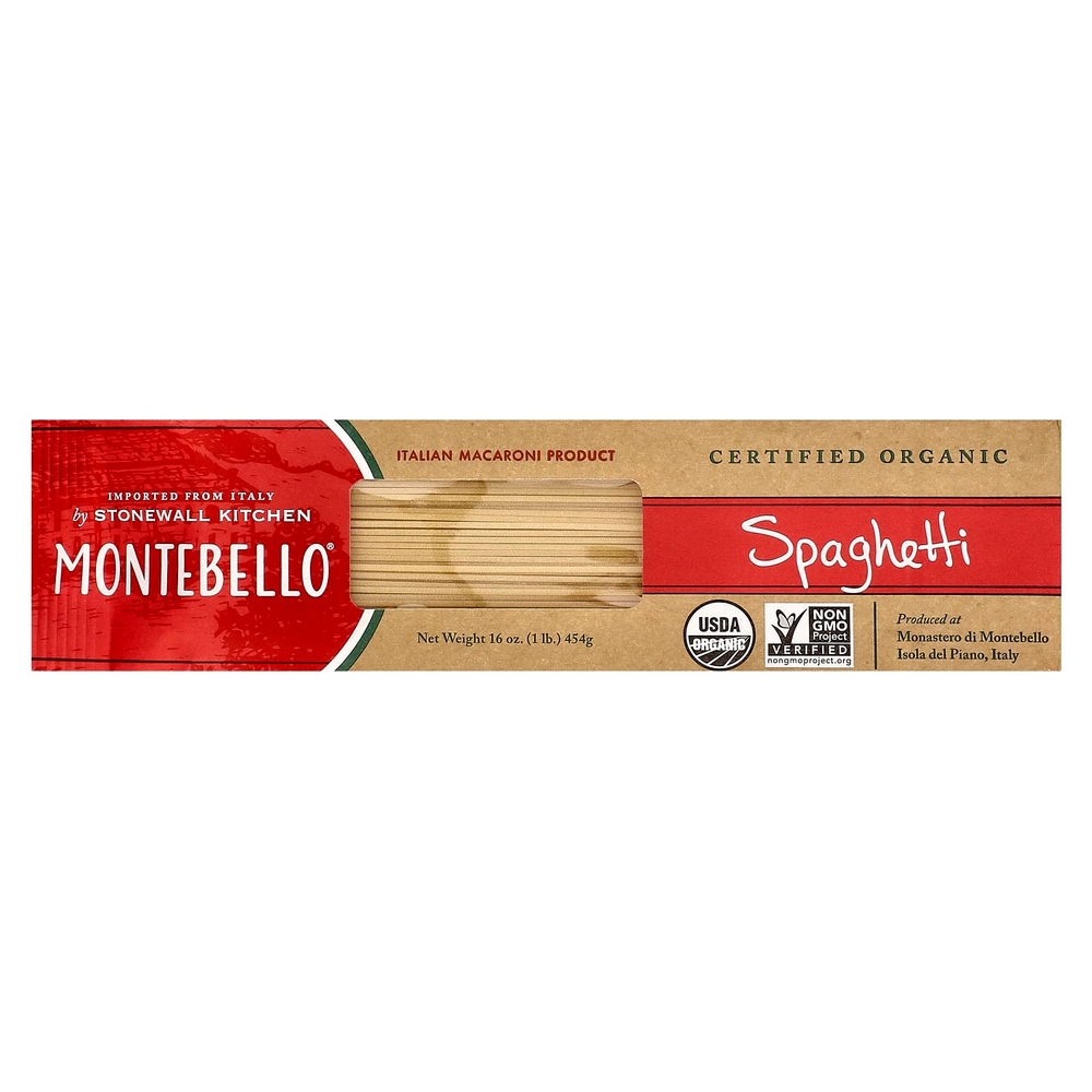 Montebello, органические спагетти, 454 г (16 унций)