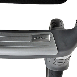 Детская коляска Roan Bass Next Кожа 3 в 1 с автокреслом Tutis Elo Lux Black RN083/1 Graphite Pearl